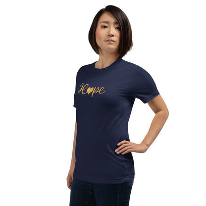 Elyx "Hope" Elegant Calligraphy Tee – Modern Minimalist Collection