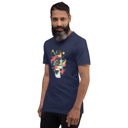 Photographer Gift Shirt - Vintage Camera Graphic Tee - Aesthetic Geometric Apparel