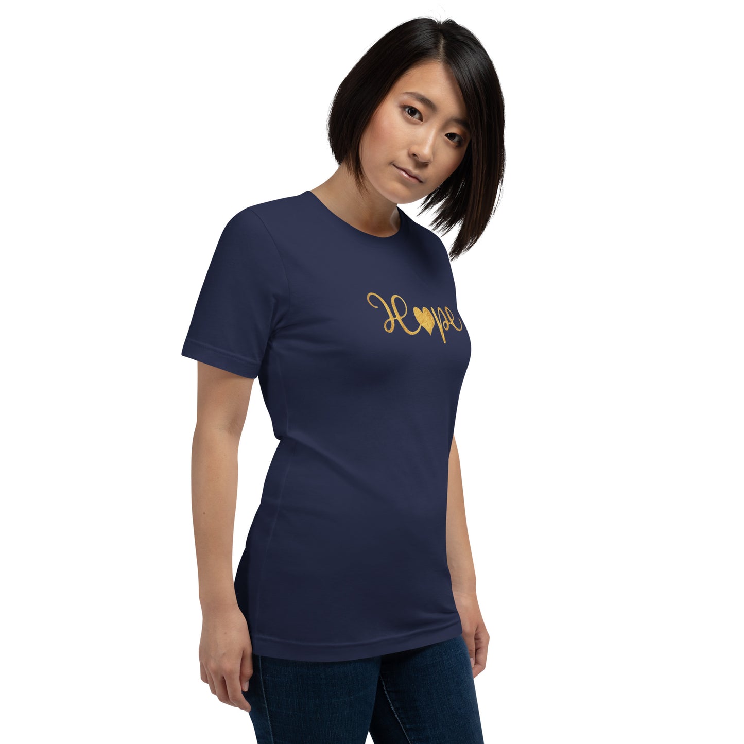 Elyx "Hope" Elegant Calligraphy Tee – Modern Minimalist Collection