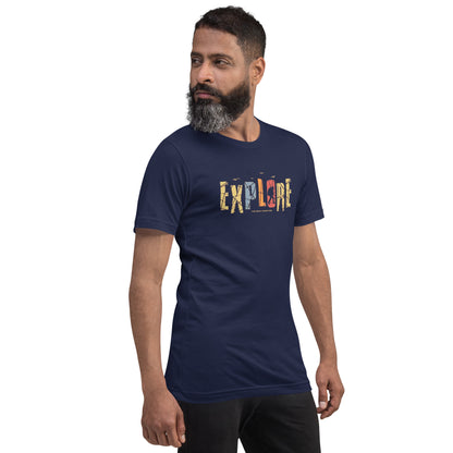 Explore The Great Adventure Graphic Tee - Retro Boho Nature & Hiking T-Shirt