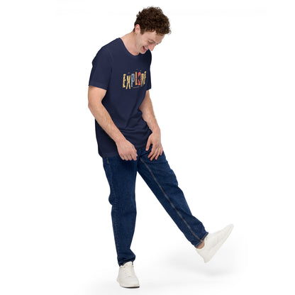 Explore The Great Adventure Graphic Tee - Retro Boho Nature & Hiking T-Shirt