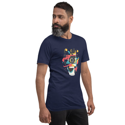 Photographer Gift Shirt - Vintage Camera Graphic Tee - Aesthetic Geometric Apparel