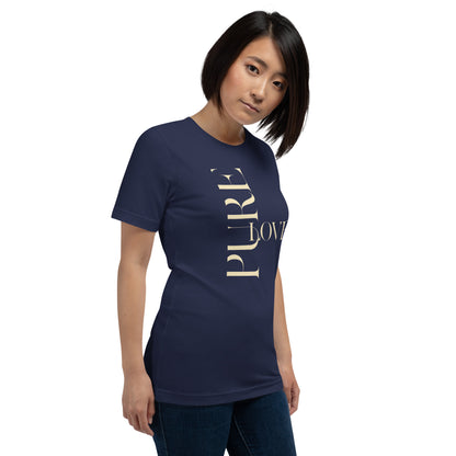 "Pure Love" Modern Typography Shirt – Premium Aesthetic Graphic Tee