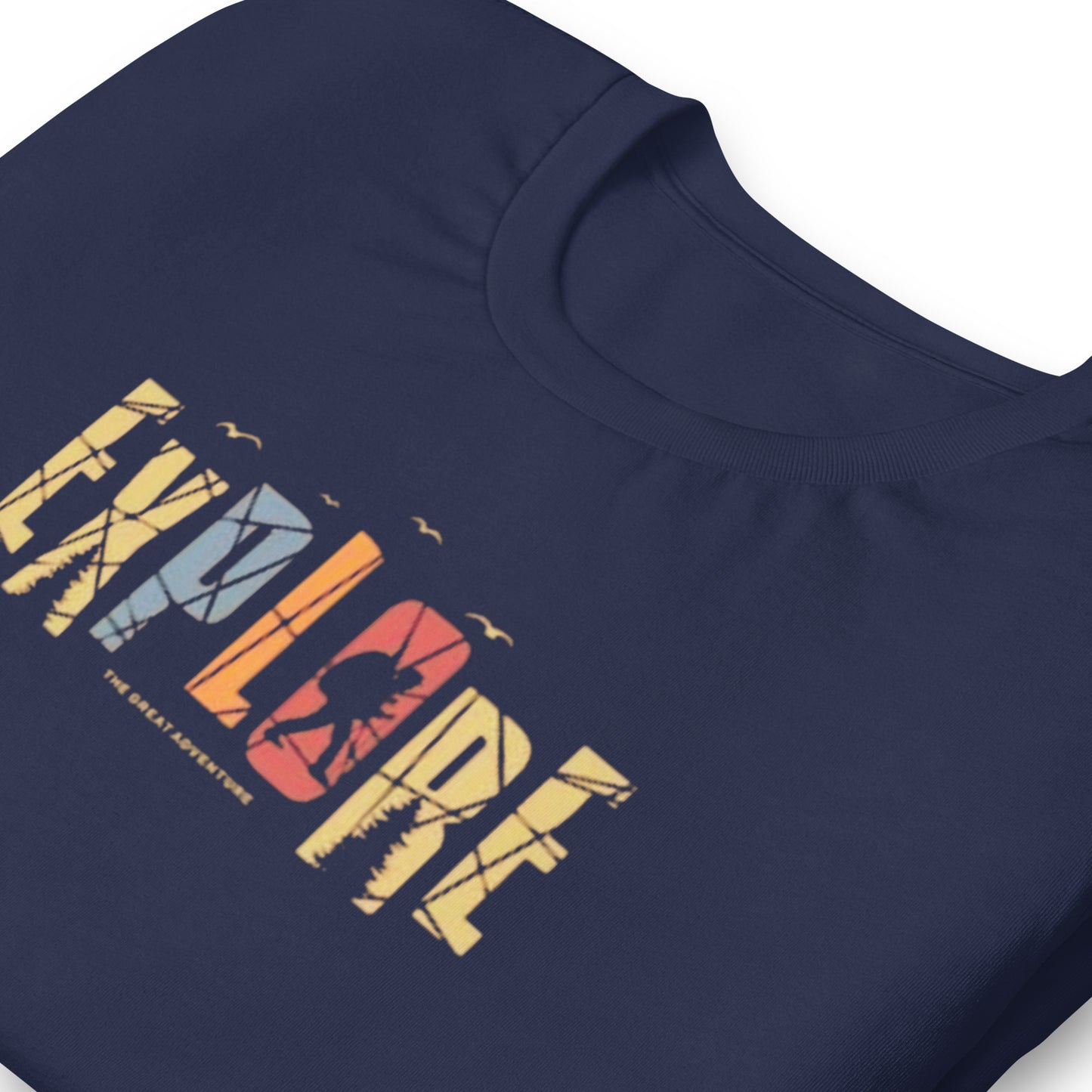 Explore The Great Adventure Graphic Tee - Retro Boho Nature & Hiking T-Shirt