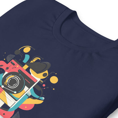 Photographer Gift Shirt - Vintage Camera Graphic Tee - Aesthetic Geometric Apparel
