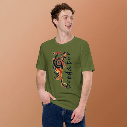 Predator Tiger Eye Graphic Tee - Minimalist Luxe Streetwear T-Shirt