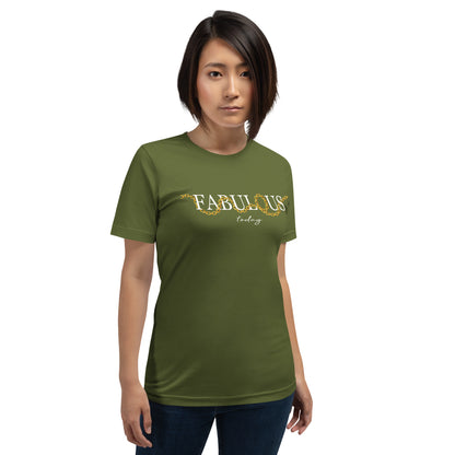 Elyx "Fabulous Today" Golden Chain Graphic Tee - Premium Soft Cotton T-Shirt for Women