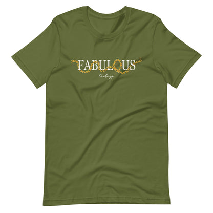 Elyx "Fabulous Today" Golden Chain Graphic Tee - Premium Soft Cotton T-Shirt for Women