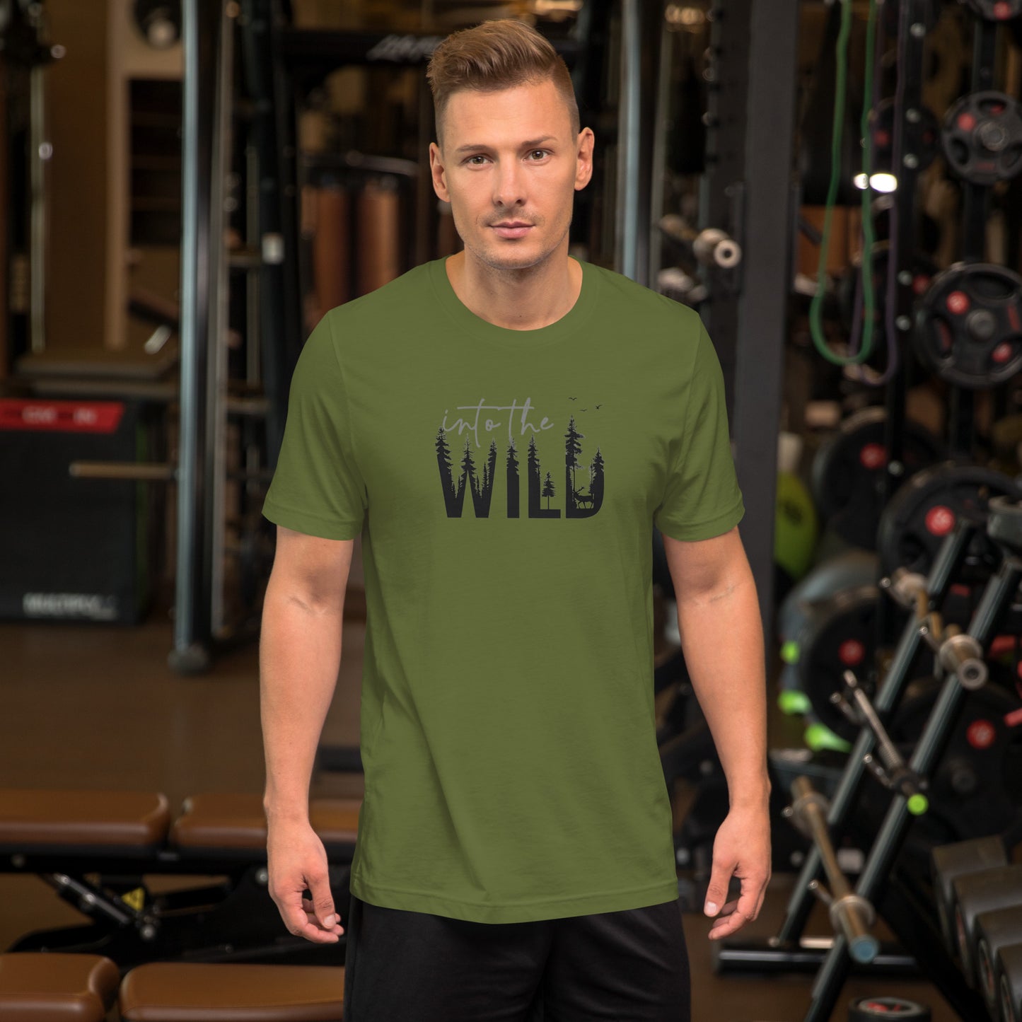 Embrace the Great Outdoors with the "Into the Wild" Premium Men's Graphic Tee