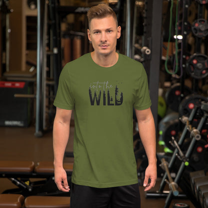 Embrace the Great Outdoors with the "Into the Wild" Premium Men's Graphic Tee