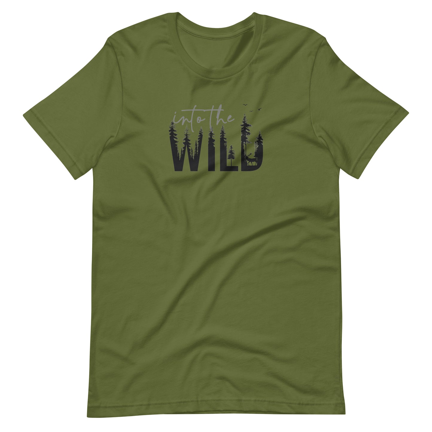 Embrace the Great Outdoors with the "Into the Wild" Premium Men's Graphic Tee