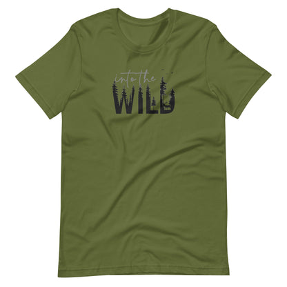 Embrace the Great Outdoors with the "Into the Wild" Premium Men's Graphic Tee