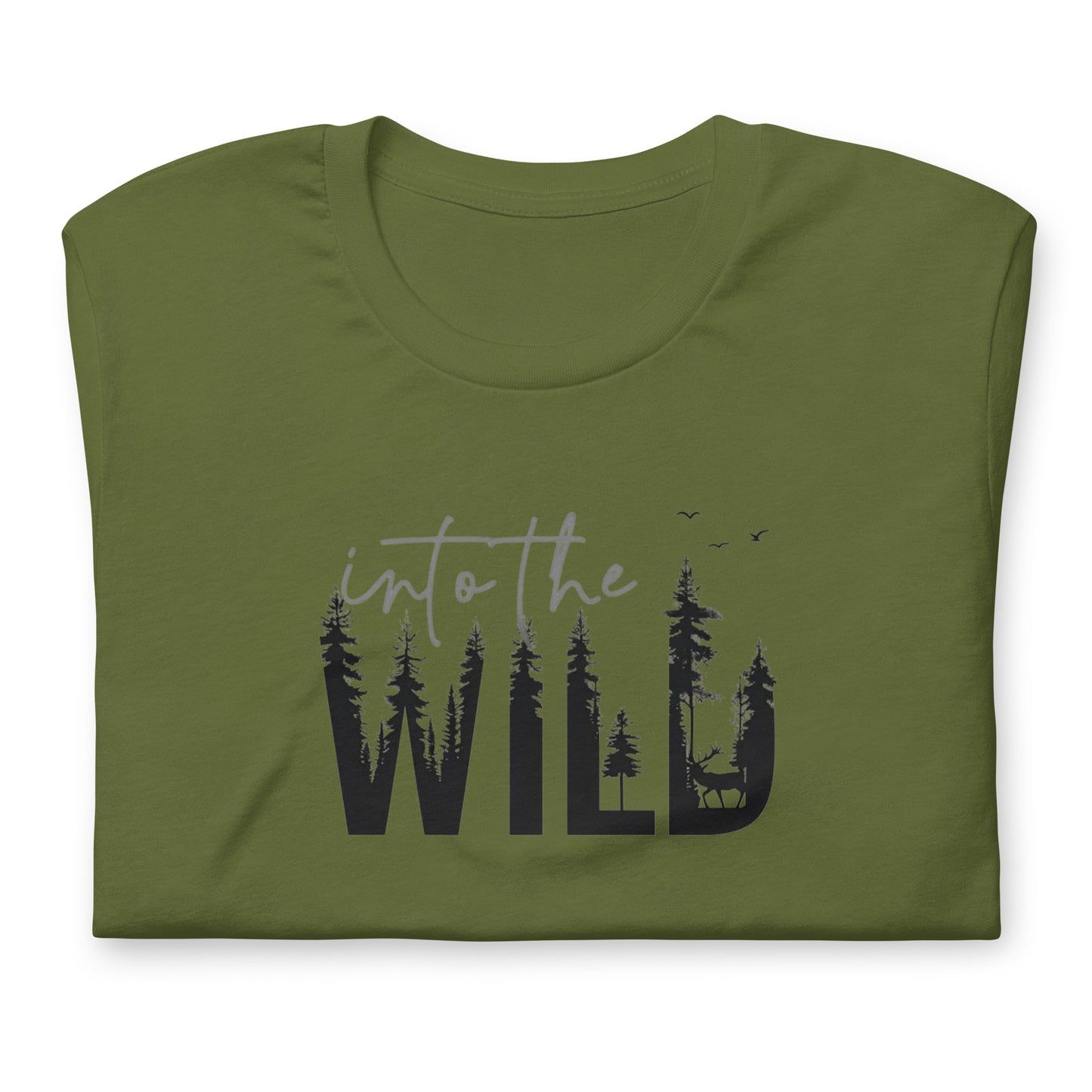 Embrace the Great Outdoors with the "Into the Wild" Premium Men's Graphic Tee