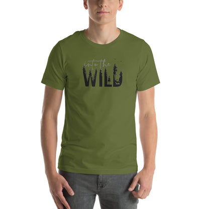 Embrace the Great Outdoors with the "Into the Wild" Premium Men's Graphic Tee