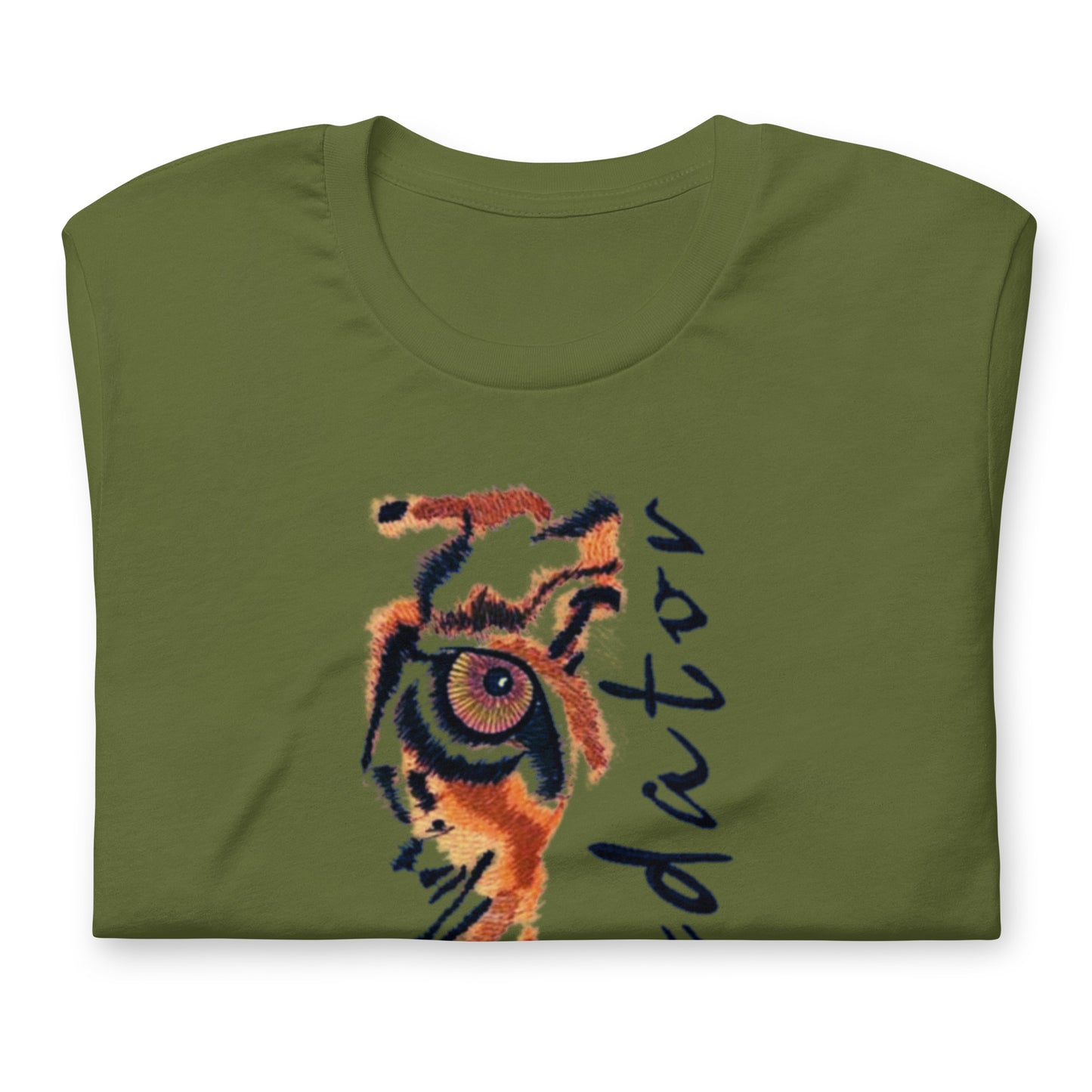 Predator Tiger Eye Graphic Tee - Minimalist Luxe Streetwear T-Shirt