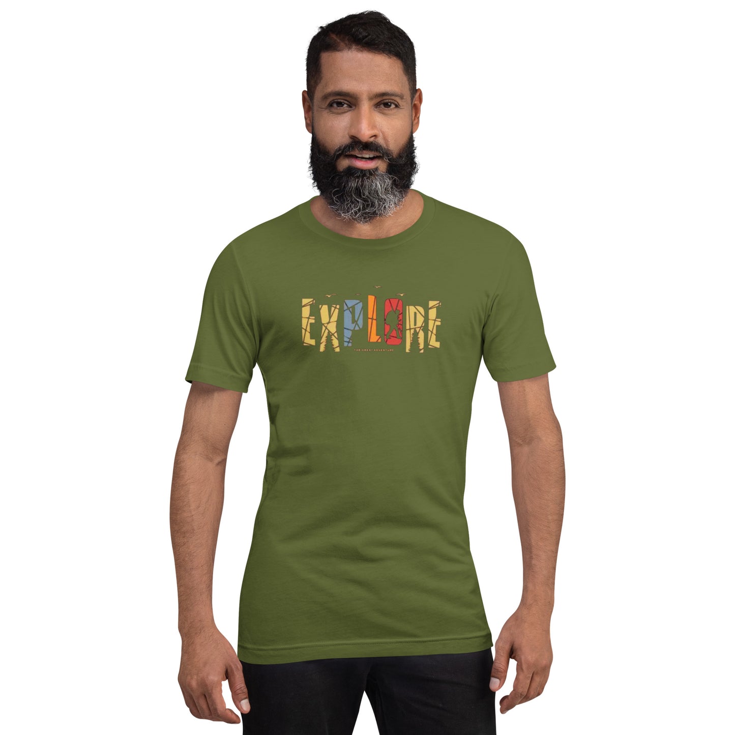 Explore The Great Adventure Graphic Tee - Retro Boho Nature & Hiking T-Shirt