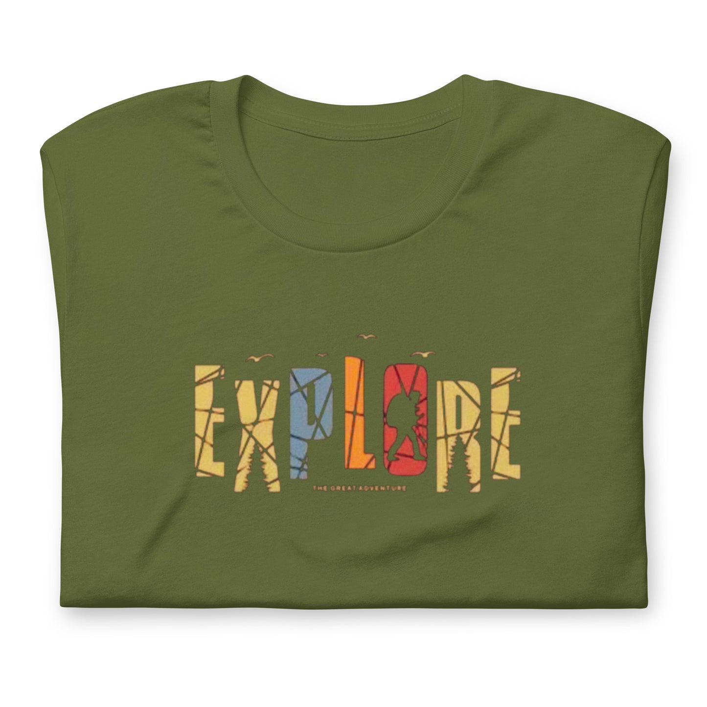 Explore The Great Adventure Graphic Tee - Retro Boho Nature & Hiking T-Shirt