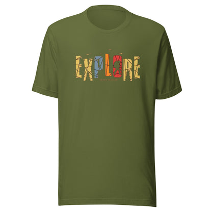 Explore The Great Adventure Graphic Tee - Retro Boho Nature & Hiking T-Shirt