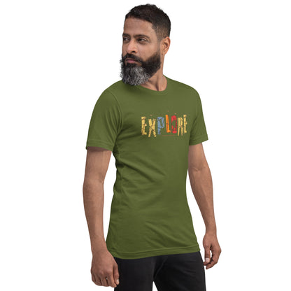 Explore The Great Adventure Graphic Tee - Retro Boho Nature & Hiking T-Shirt