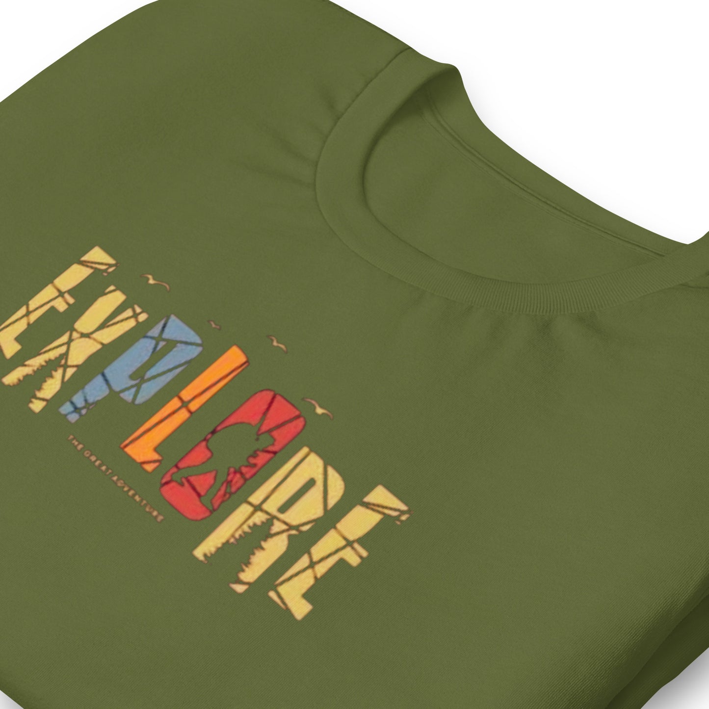 Explore The Great Adventure Graphic Tee - Retro Boho Nature & Hiking T-Shirt