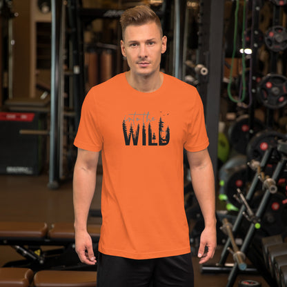 Embrace the Great Outdoors with the "Into the Wild" Premium Men's Graphic Tee