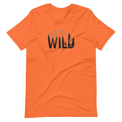 Embrace the Great Outdoors with the "Into the Wild" Premium Men's Graphic Tee