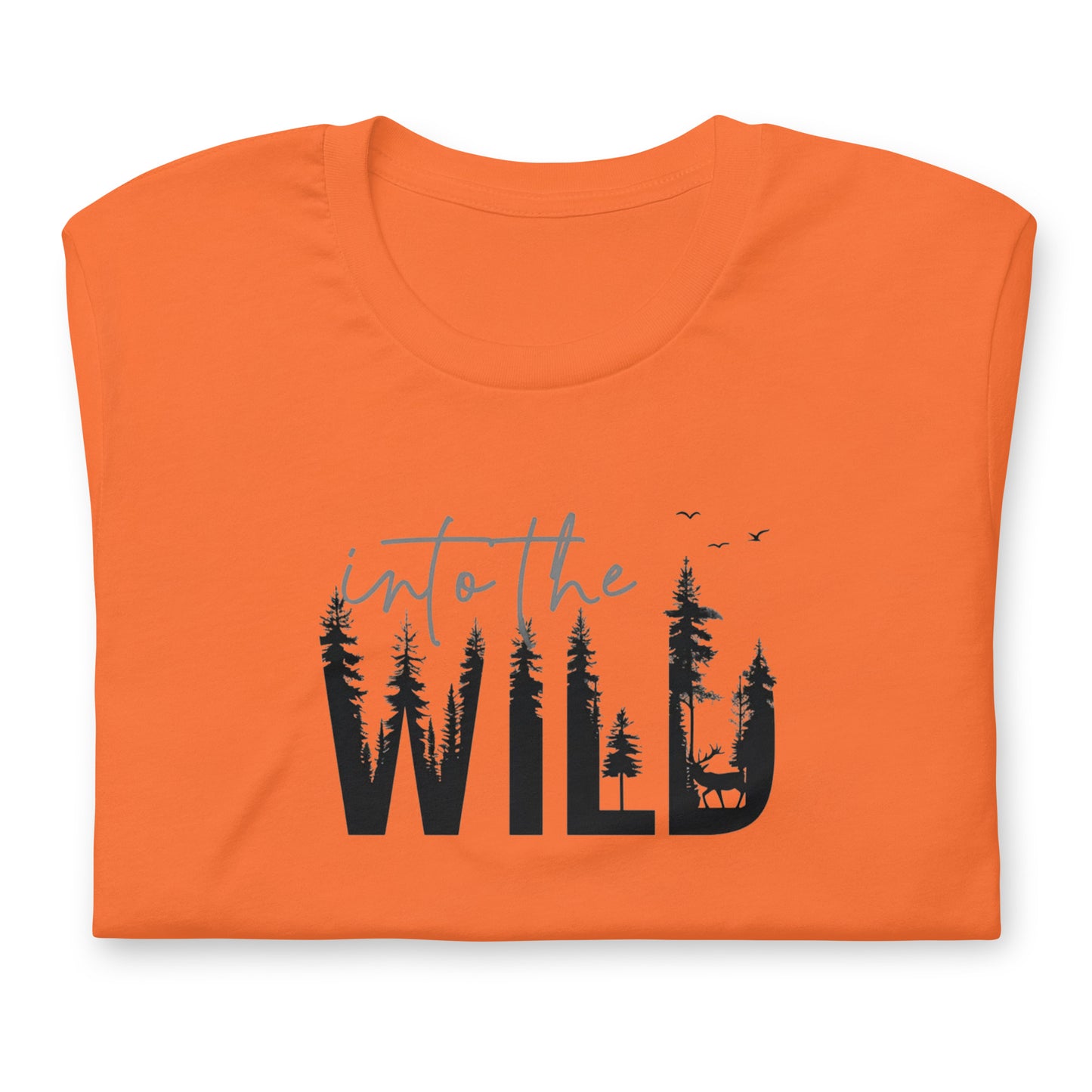Embrace the Great Outdoors with the "Into the Wild" Premium Men's Graphic Tee