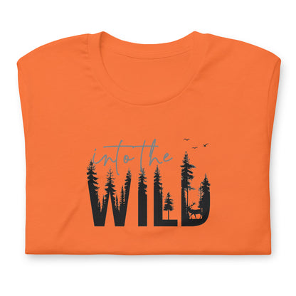 Embrace the Great Outdoors with the "Into the Wild" Premium Men's Graphic Tee