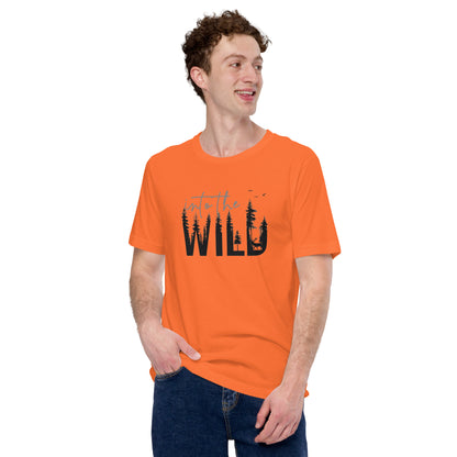 Embrace the Great Outdoors with the "Into the Wild" Premium Men's Graphic Tee