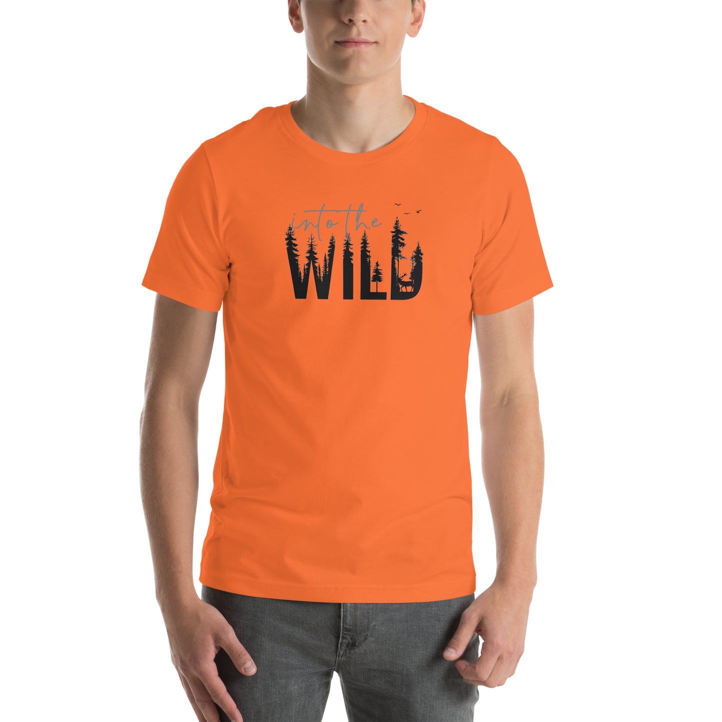 Embrace the Great Outdoors with the "Into the Wild" Premium Men's Graphic Tee