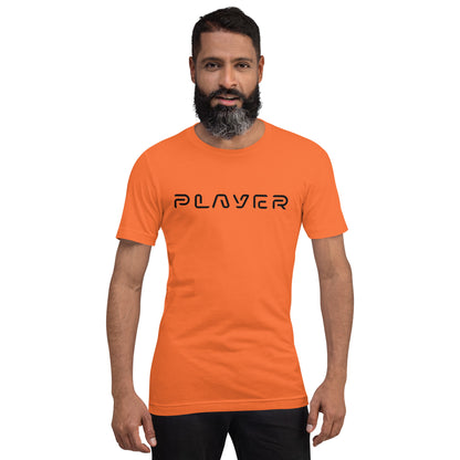 Player Futuristic Typographic Tee - Minimalist Cyber Streetwear T-Shirt