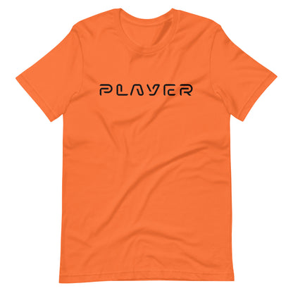 Player Futuristic Typographic Tee - Minimalist Cyber Streetwear T-Shirt