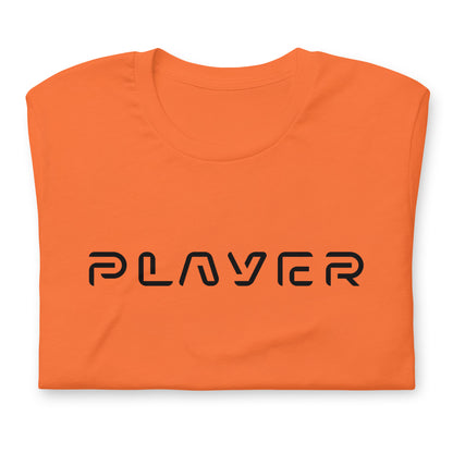 Player Futuristic Typographic Tee - Minimalist Cyber Streetwear T-Shirt