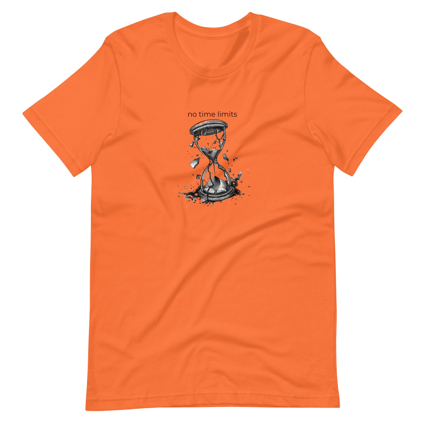 No Time Limits Hourglass Graphic Tee - Surrealist Minimalist Art T-Shirt
