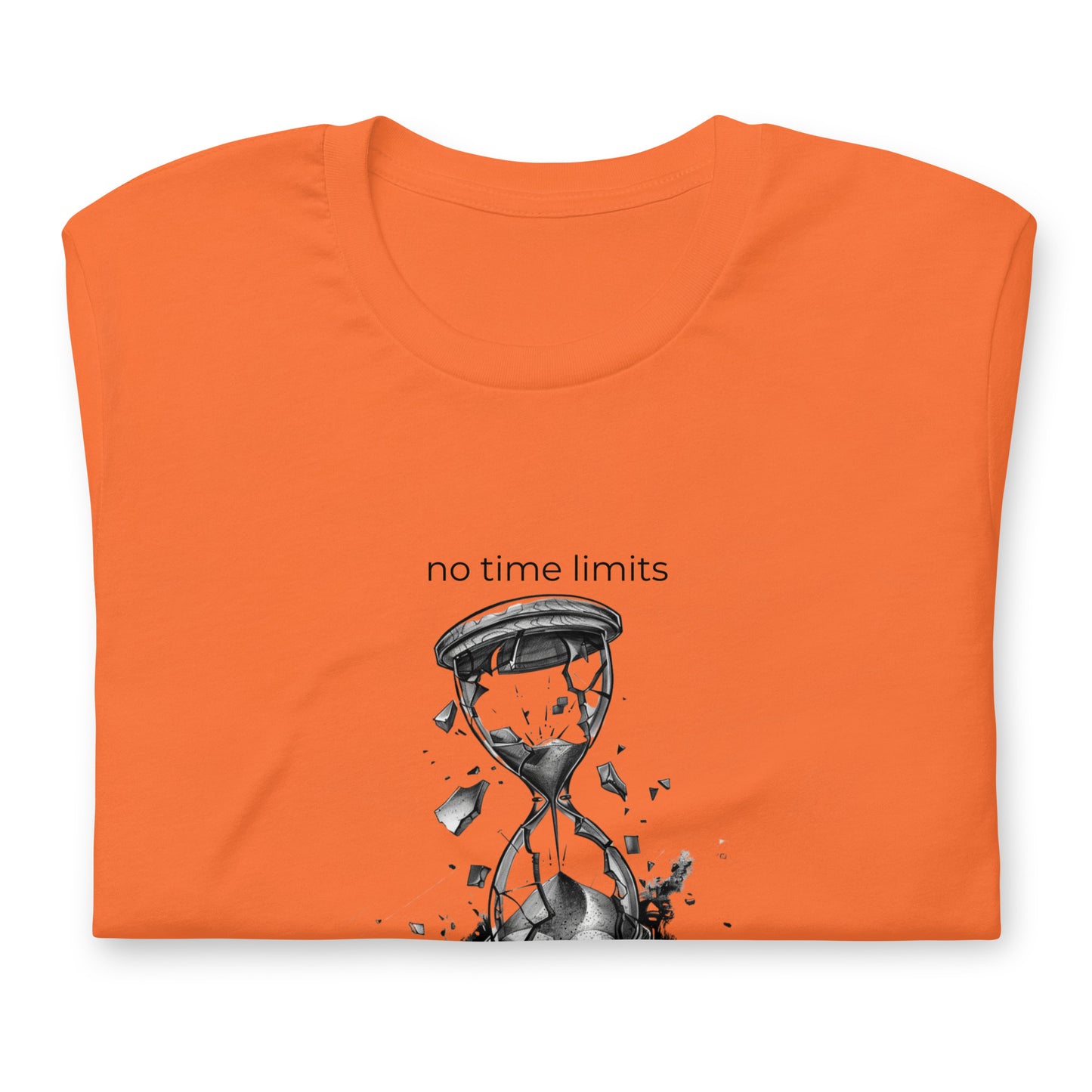 No Time Limits Hourglass Graphic Tee - Surrealist Minimalist Art T-Shirt