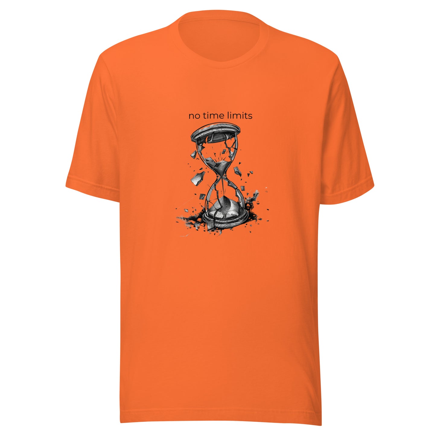 No Time Limits Hourglass Graphic Tee - Surrealist Minimalist Art T-Shirt