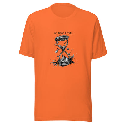 No Time Limits Hourglass Graphic Tee - Surrealist Minimalist Art T-Shirt