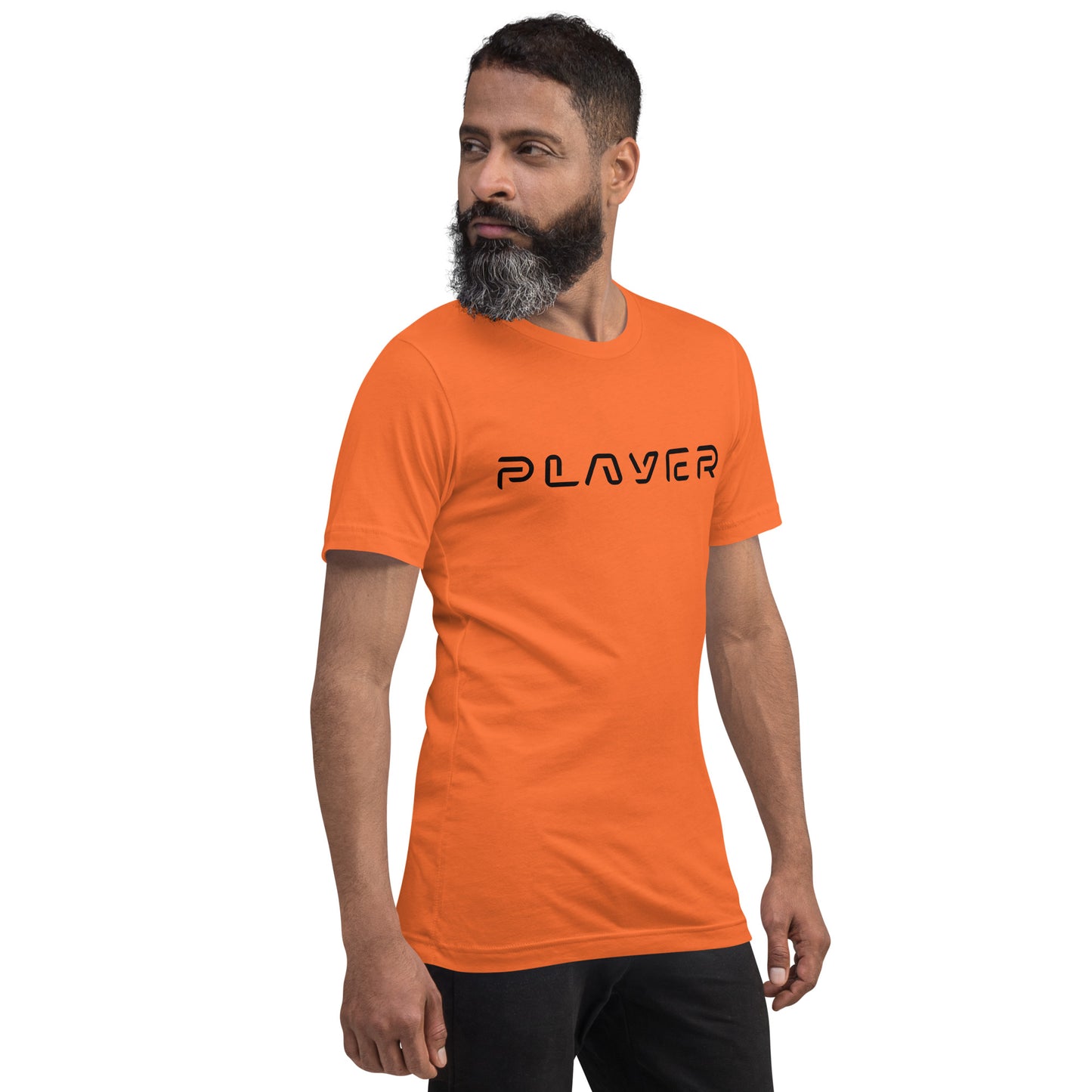 Player Futuristic Typographic Tee - Minimalist Cyber Streetwear T-Shirt