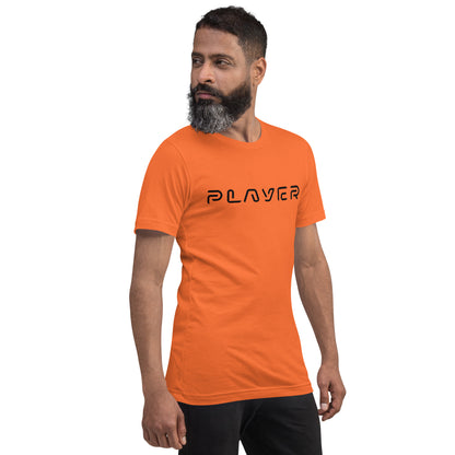 Player Futuristic Typographic Tee - Minimalist Cyber Streetwear T-Shirt