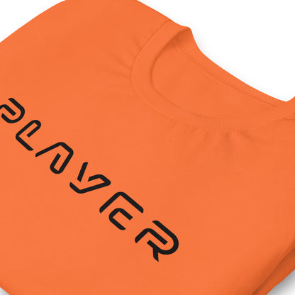 Player Futuristic Typographic Tee - Minimalist Cyber Streetwear T-Shirt