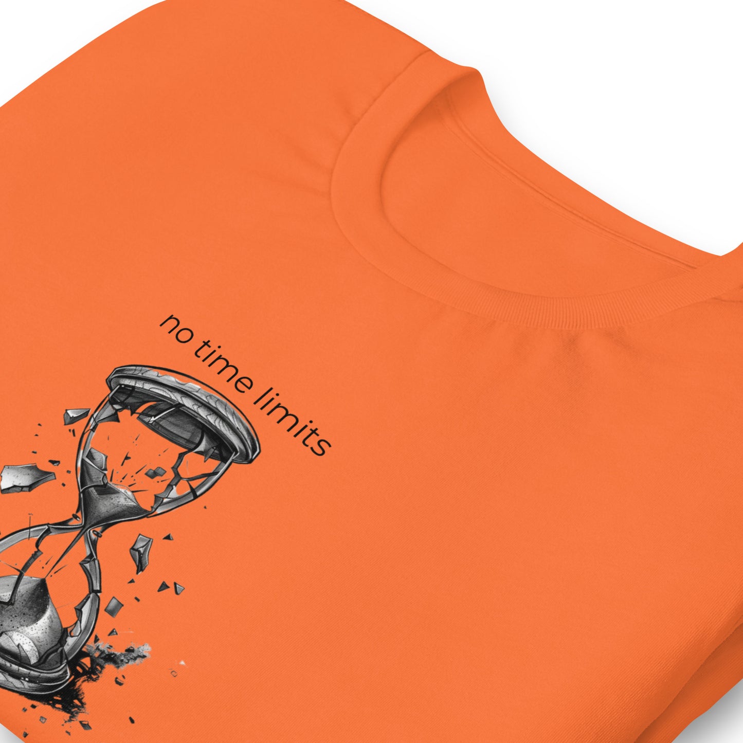 No Time Limits Hourglass Graphic Tee - Surrealist Minimalist Art T-Shirt