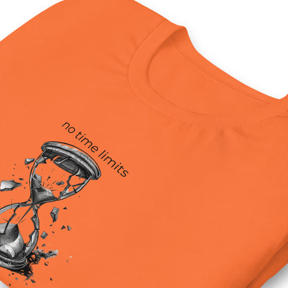 No Time Limits Hourglass Graphic Tee - Surrealist Minimalist Art T-Shirt