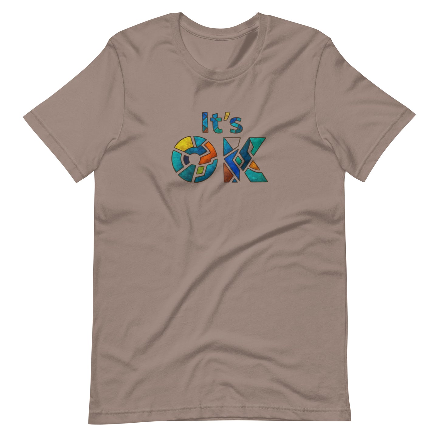 It's OK Mosaic Typography Tee - Premium Men's Casual Comfort Cotton Top