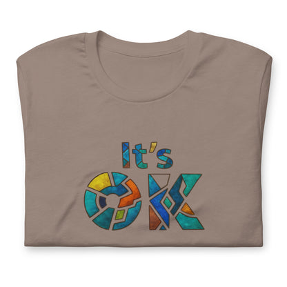 It's OK Mosaic Typography Tee - Premium Men's Casual Comfort Cotton Top