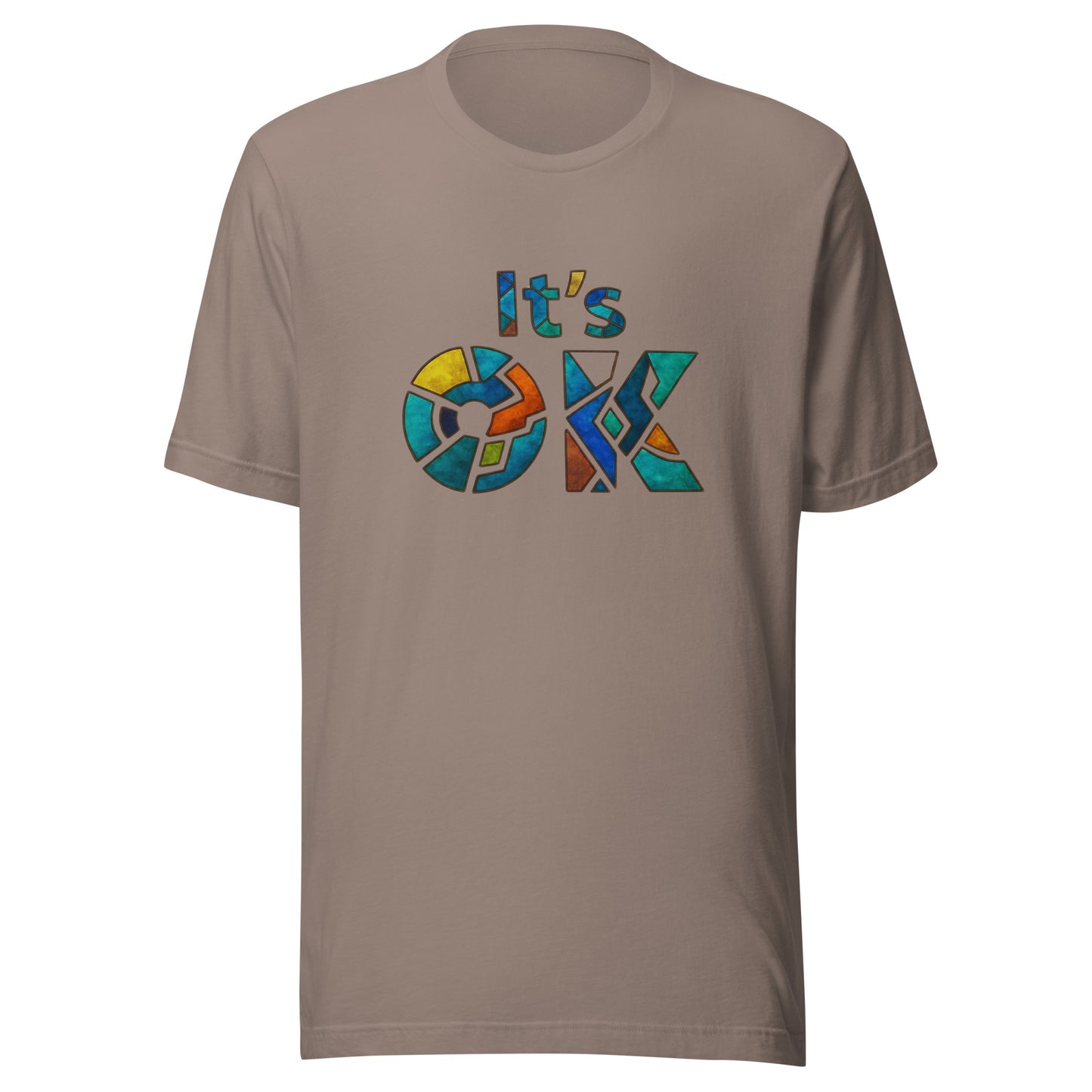It's OK Mosaic Typography Tee - Premium Men's Casual Comfort Cotton Top