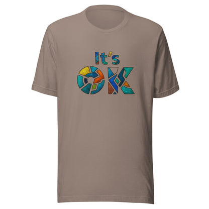 It's OK Mosaic Typography Tee - Premium Men's Casual Comfort Cotton Top