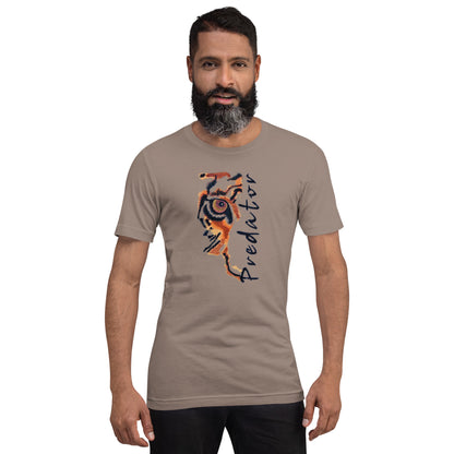 Predator Tiger Eye Graphic Tee - Minimalist Luxe Streetwear T-Shirt