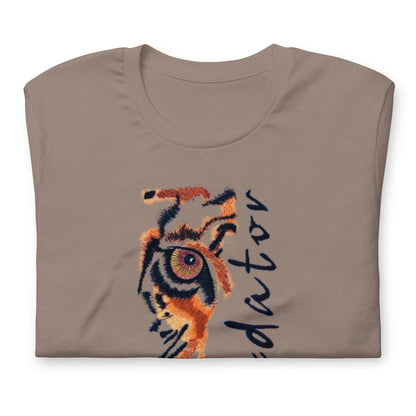 Predator Tiger Eye Graphic Tee - Minimalist Luxe Streetwear T-Shirt