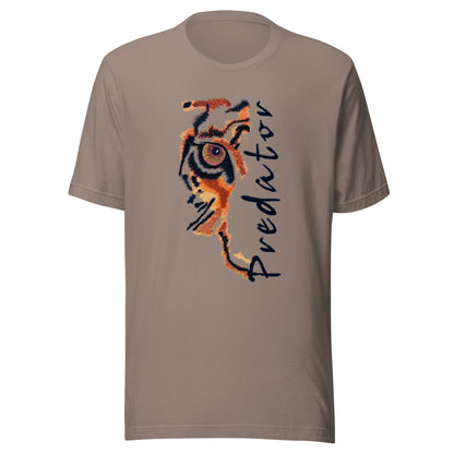 Predator Tiger Eye Graphic Tee - Minimalist Luxe Streetwear T-Shirt