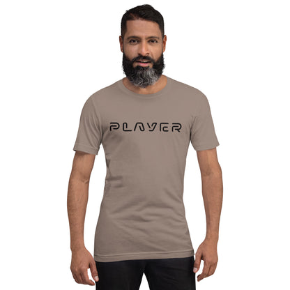 Player Futuristic Typographic Tee - Minimalist Cyber Streetwear T-Shirt